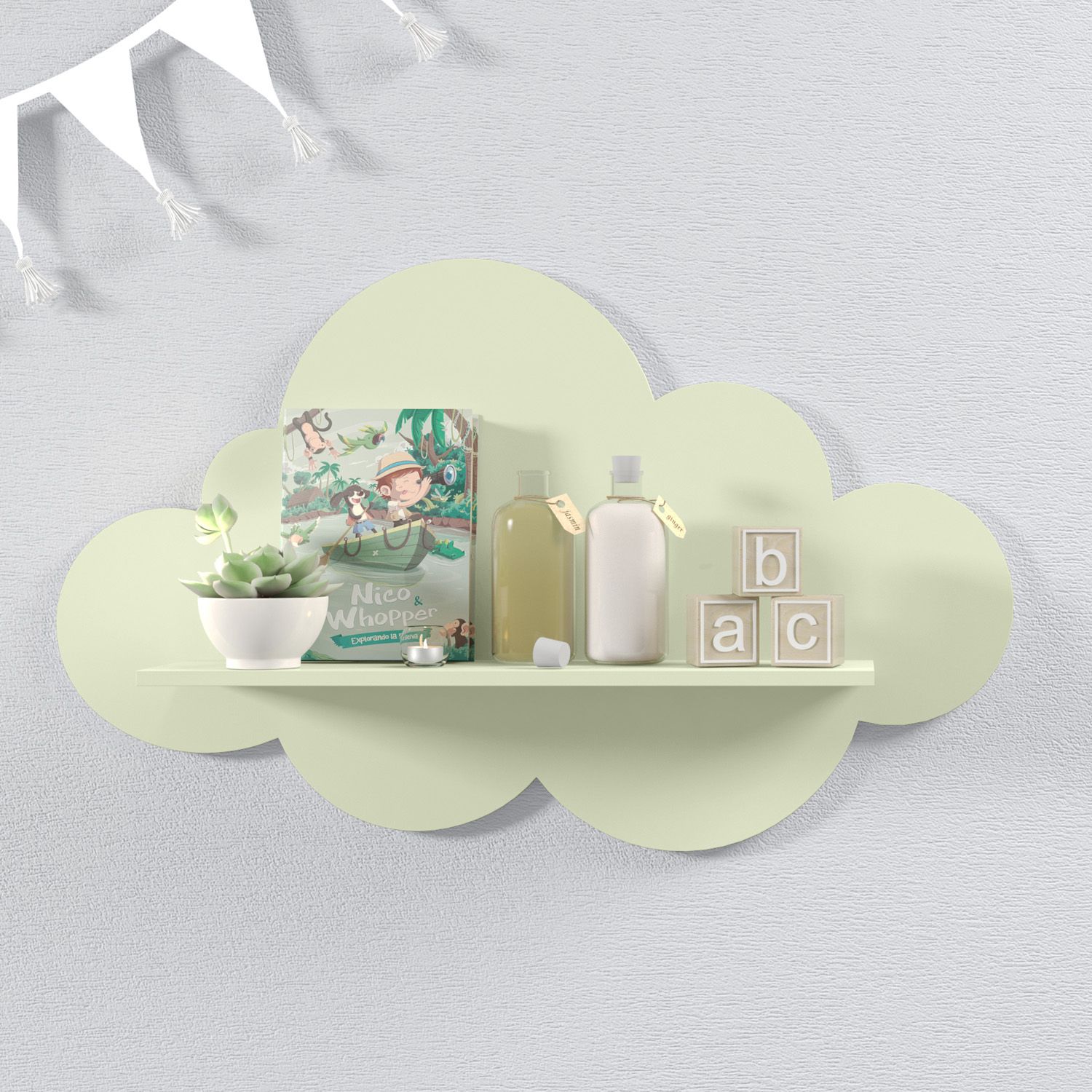 Prateleira Nuvem Rosa G