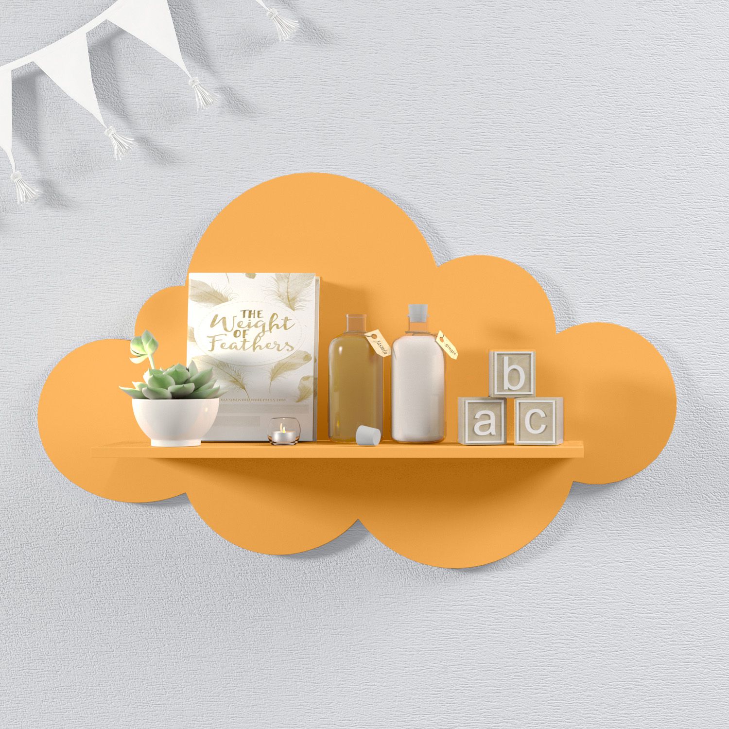 Prateleira Nuvem Rosa G