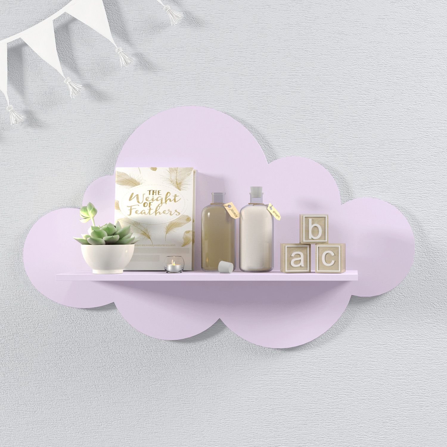 Prateleira Nuvem Rosa G