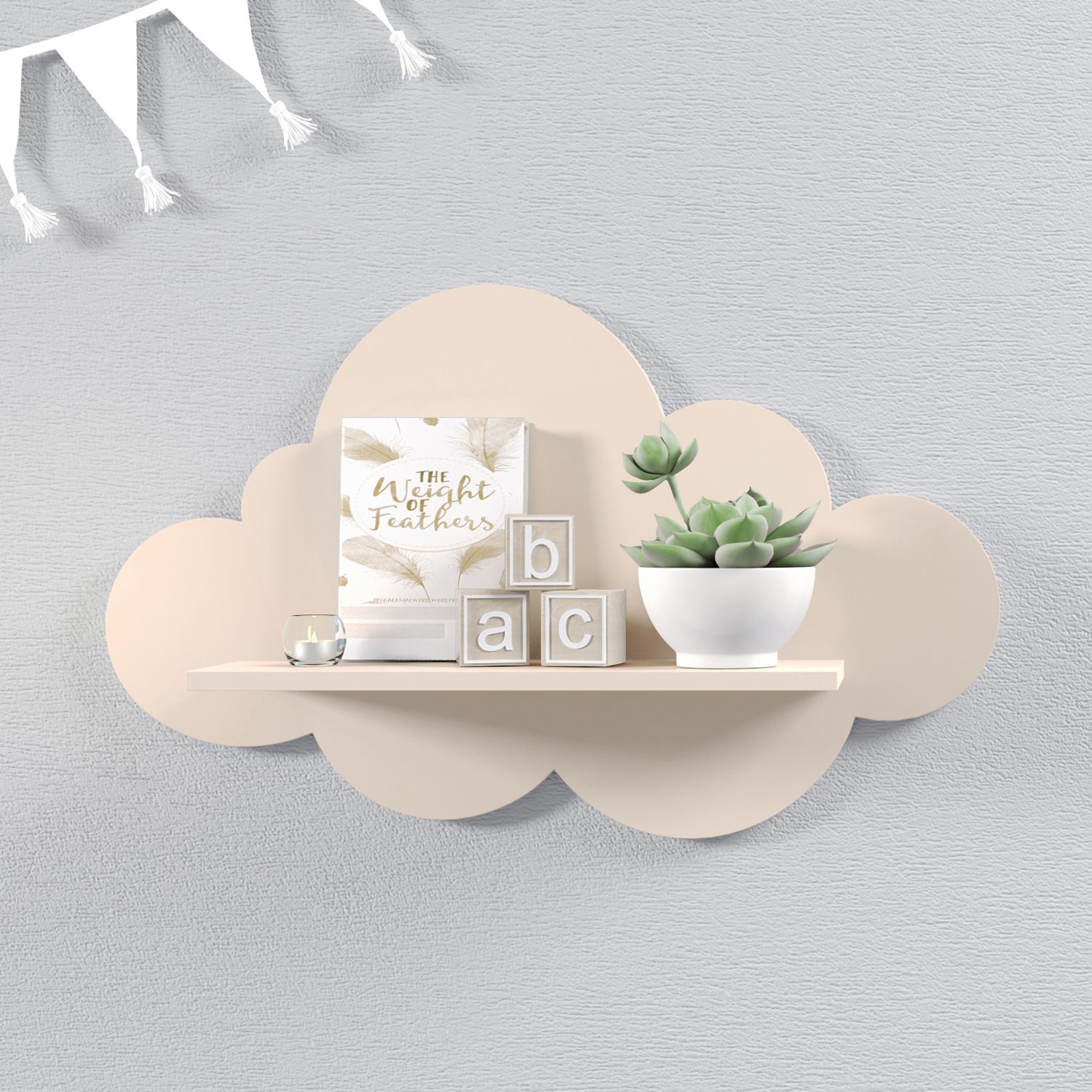 Prateleira Nuvem Rosa M