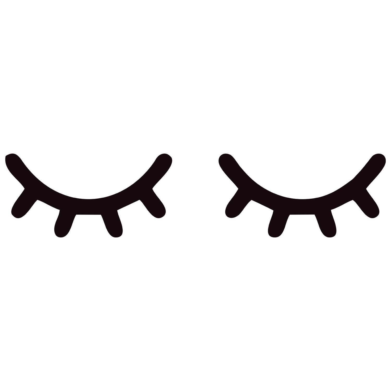 Adesivo de Parede Cílios de Unicórnio 22cm