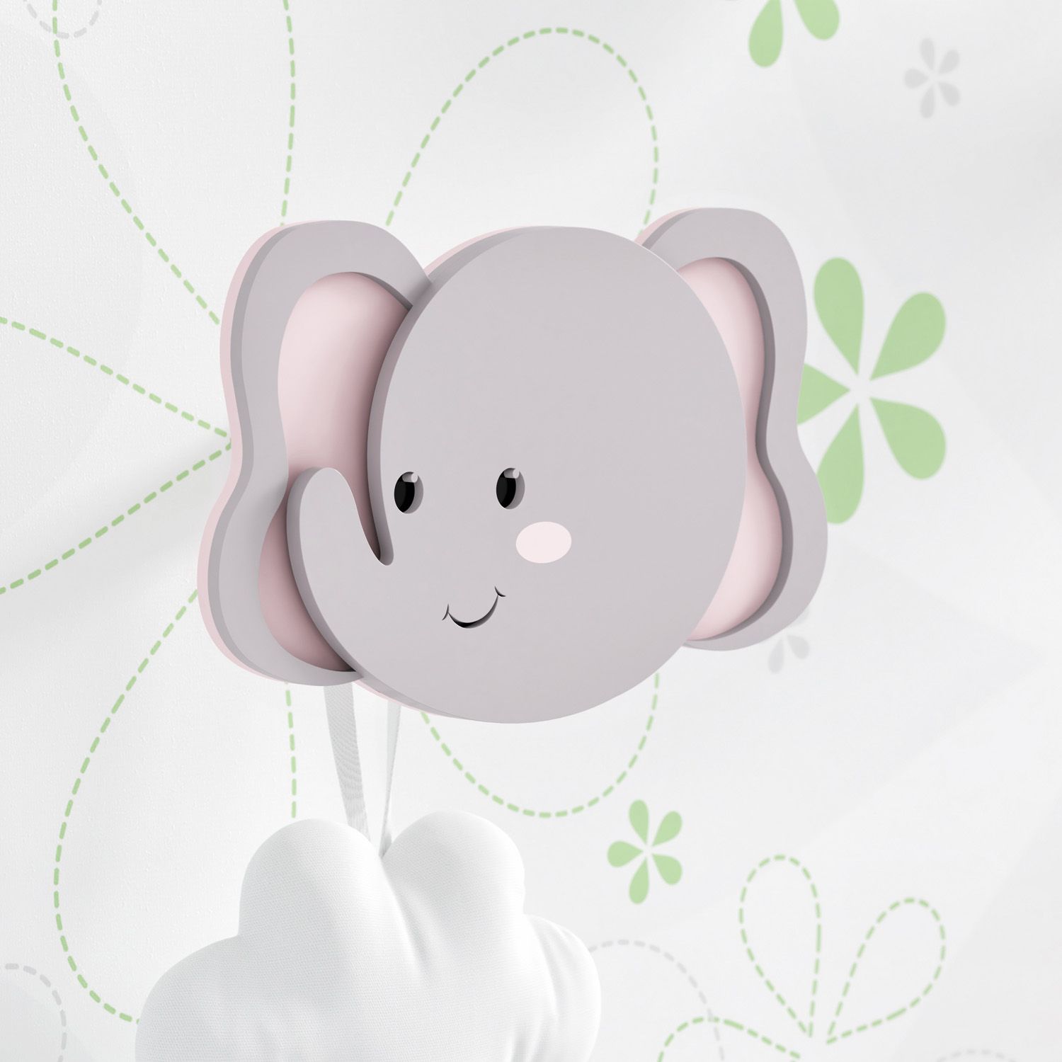 Cabideiro de Parede Elefante