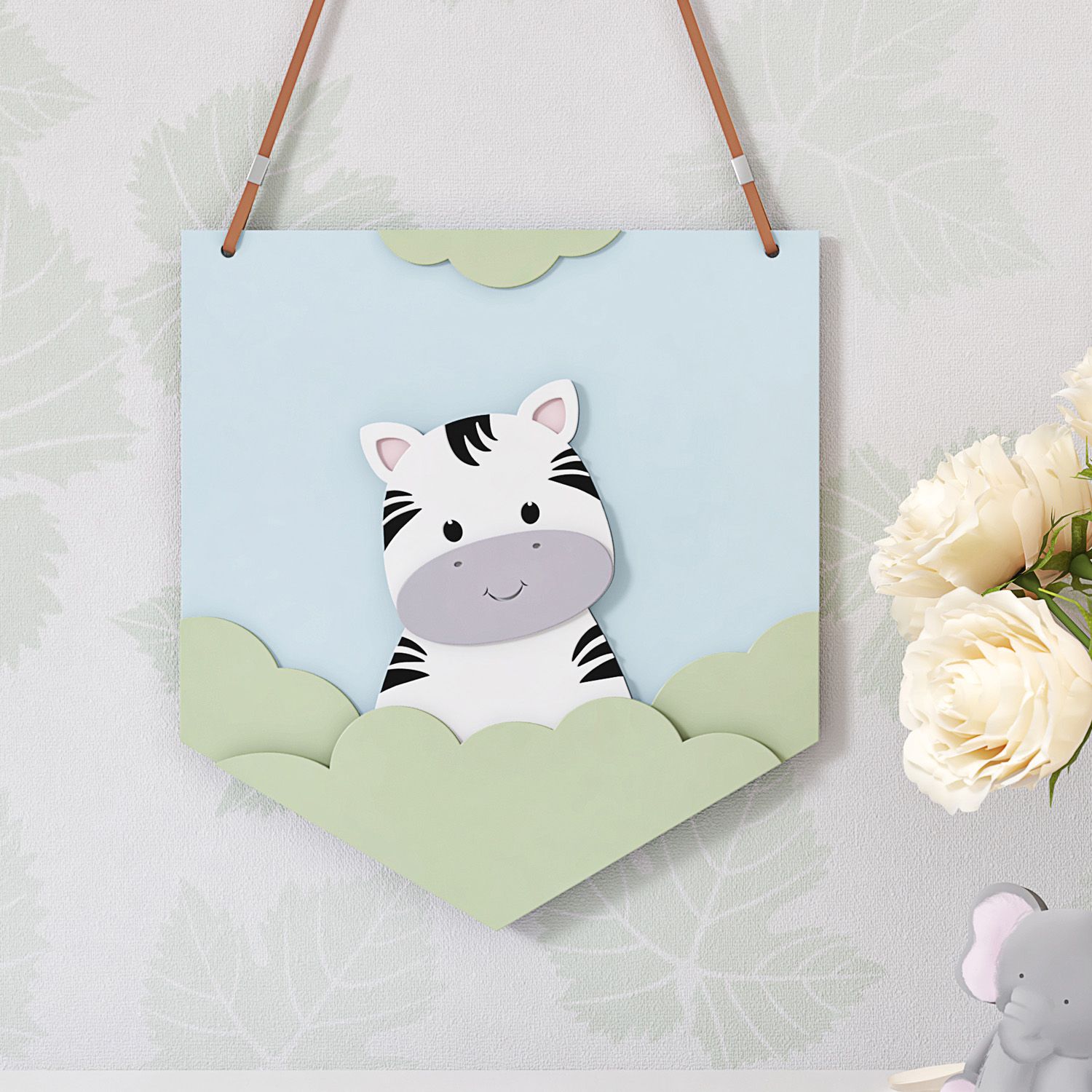 Flâmula MDF Amiguinha Zebra