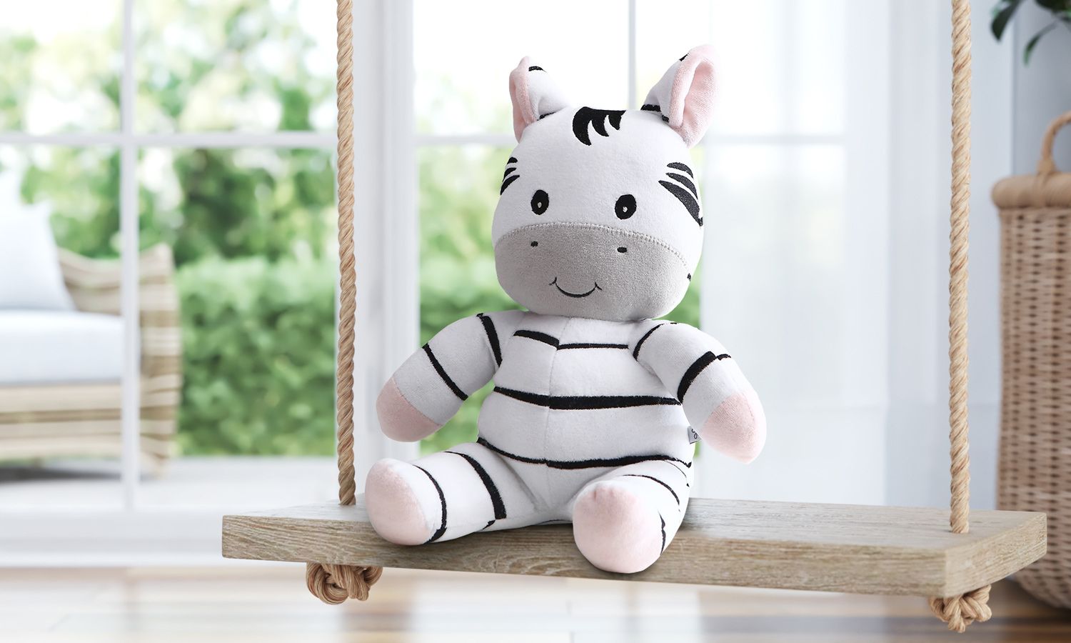 Bichinho de Pelúcia Amiguinhos Safári Zebra 45cm