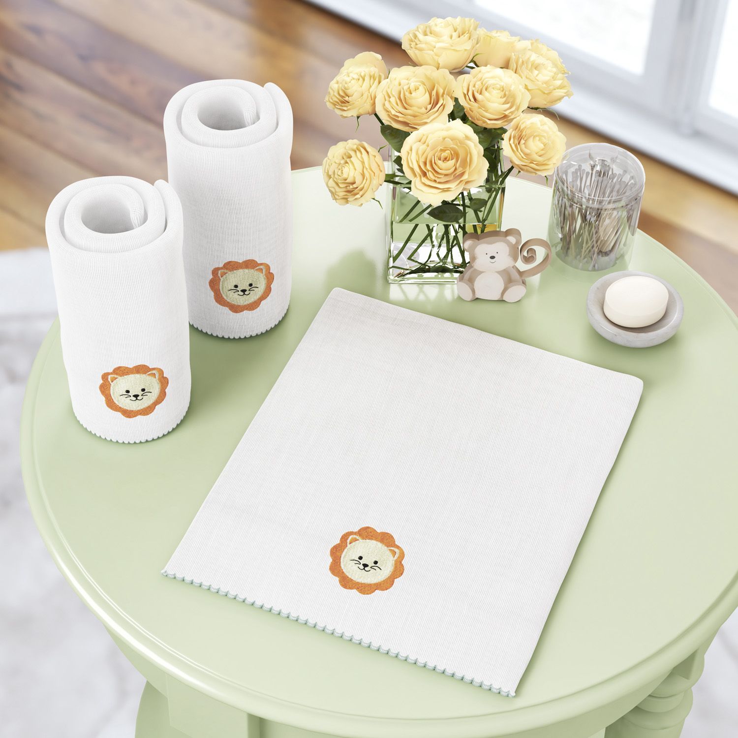 Jogo de Fraldas de Ombro Amiguinho Leão