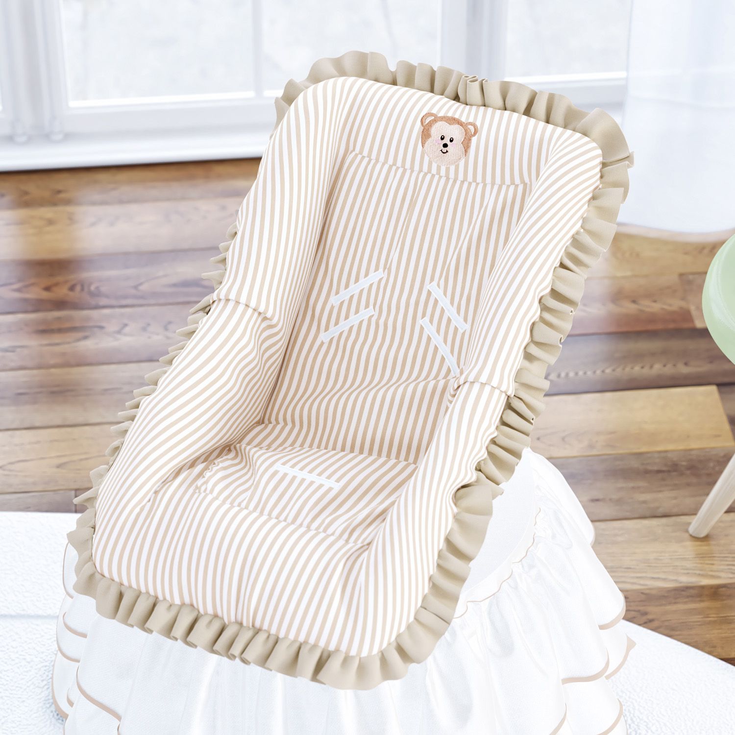 Capa para Bebê Conforto Amiguinho Macaco