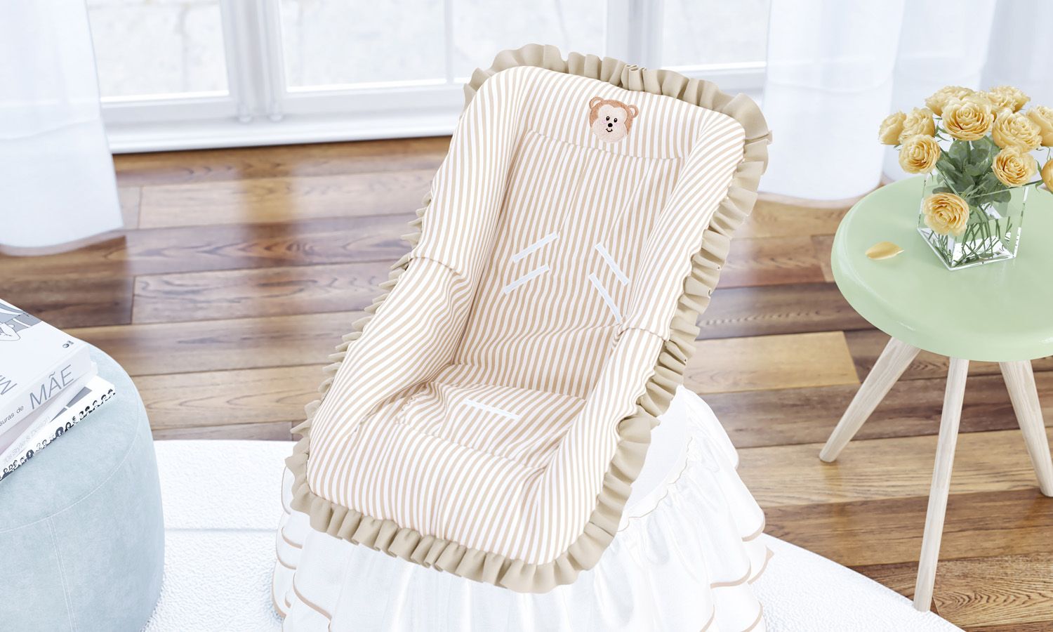 Capa para Bebê Conforto Amiguinho Macaco