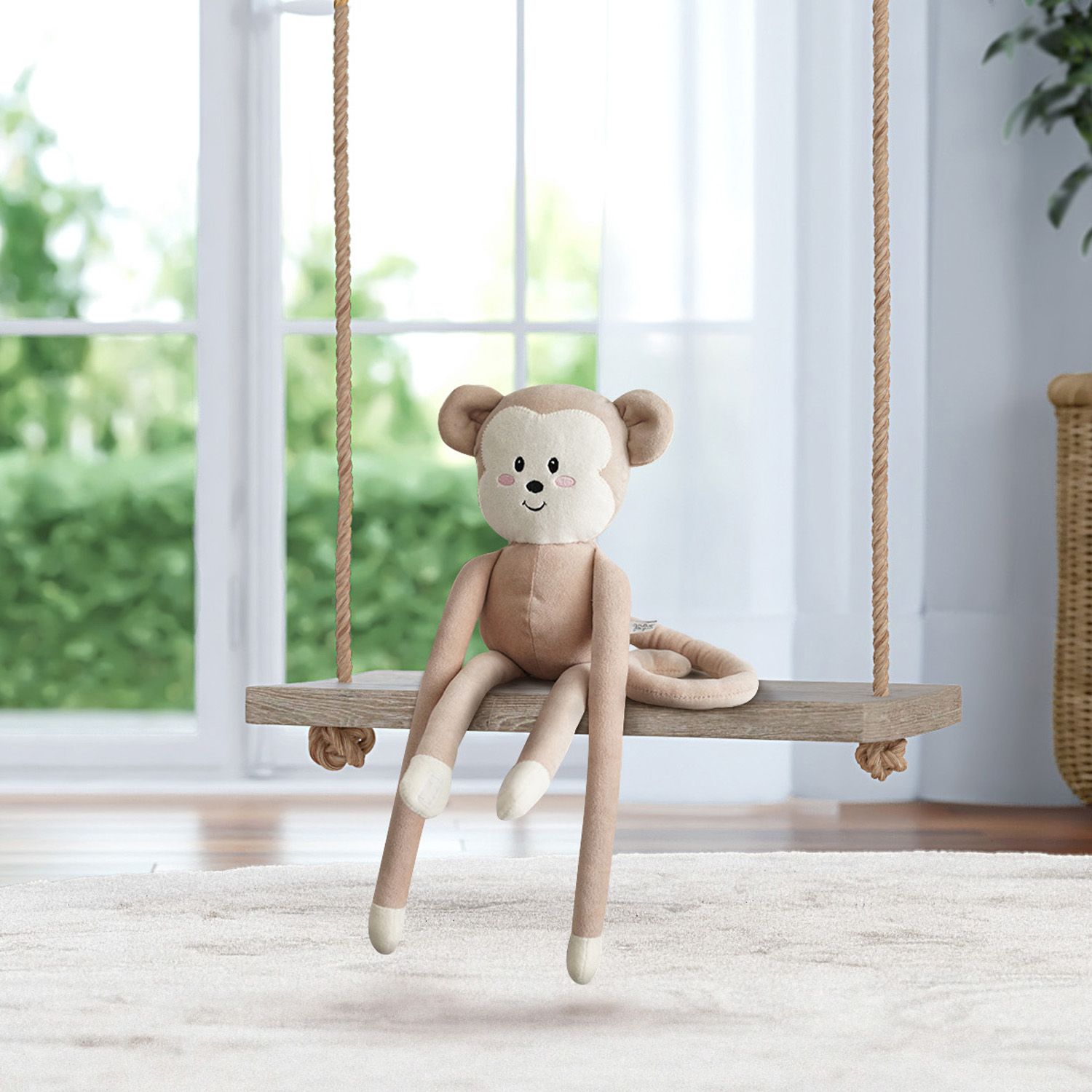 Bichinho de Pelúcia Amiguinhos Safári Macaco Agarradinho 75cm