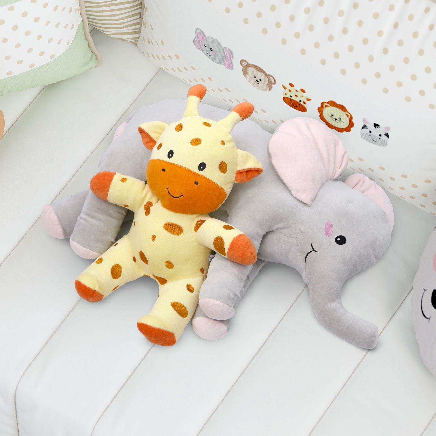 Almofada Travesseiro Elefante de Pelúcia 82cm