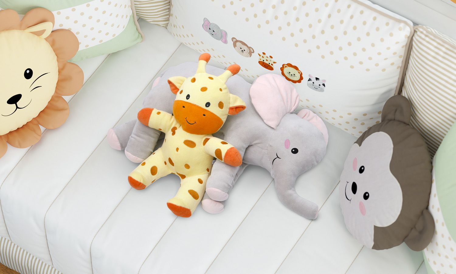 Almofada Travesseiro Elefante de Pelúcia 82cm