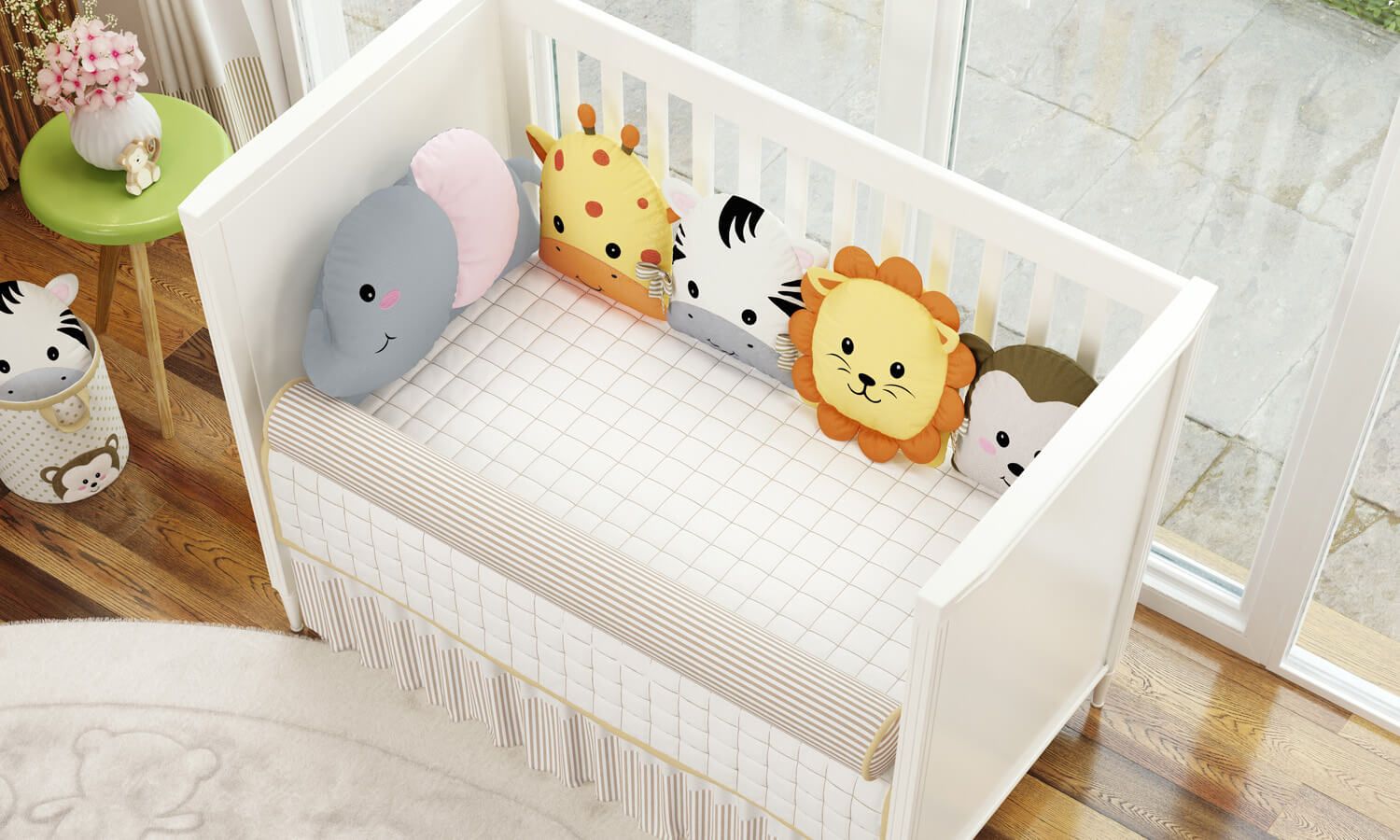 Kit Berço Amiguinhos Safári