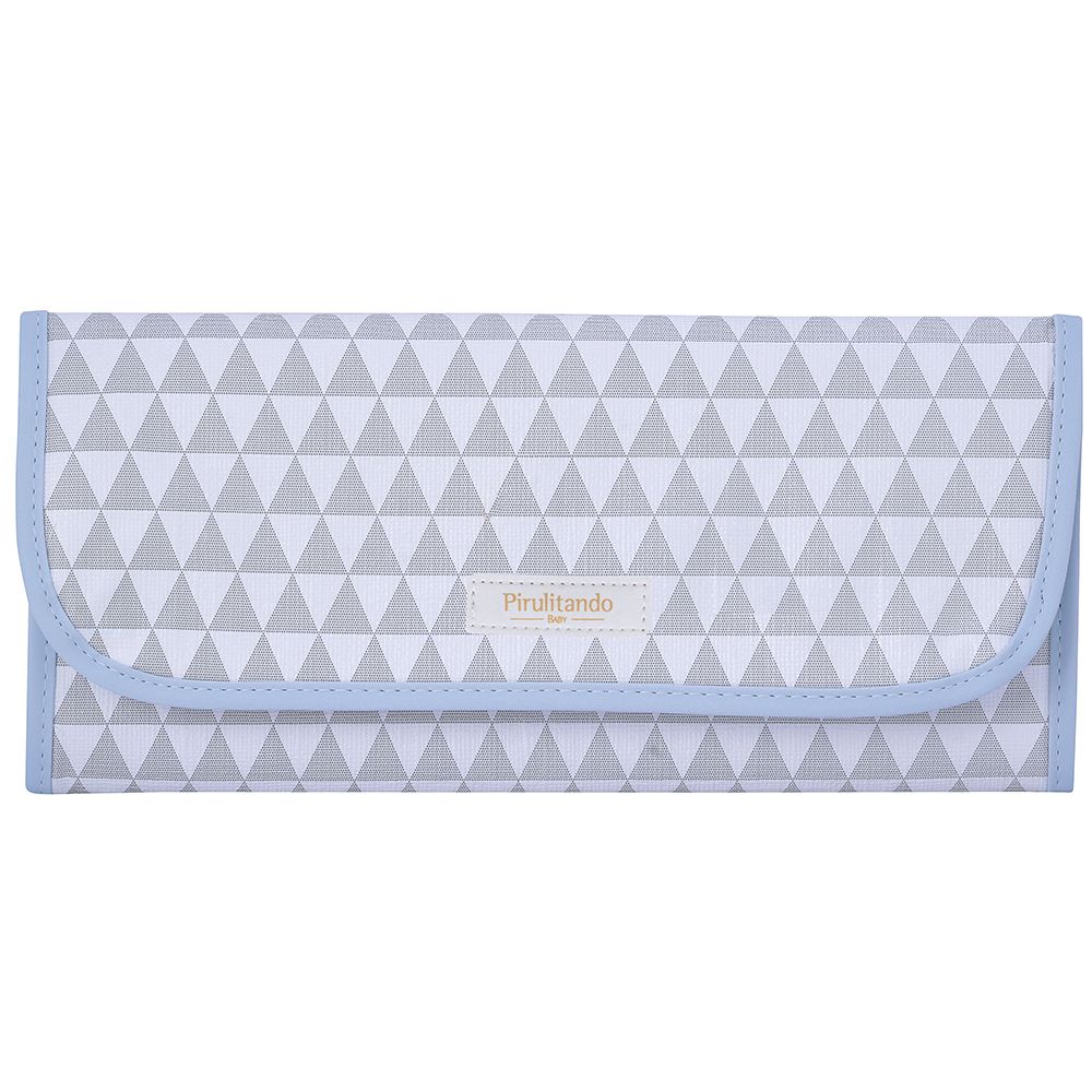 Trocador de Fraldas Portátil Maternidade Triângulo Azul