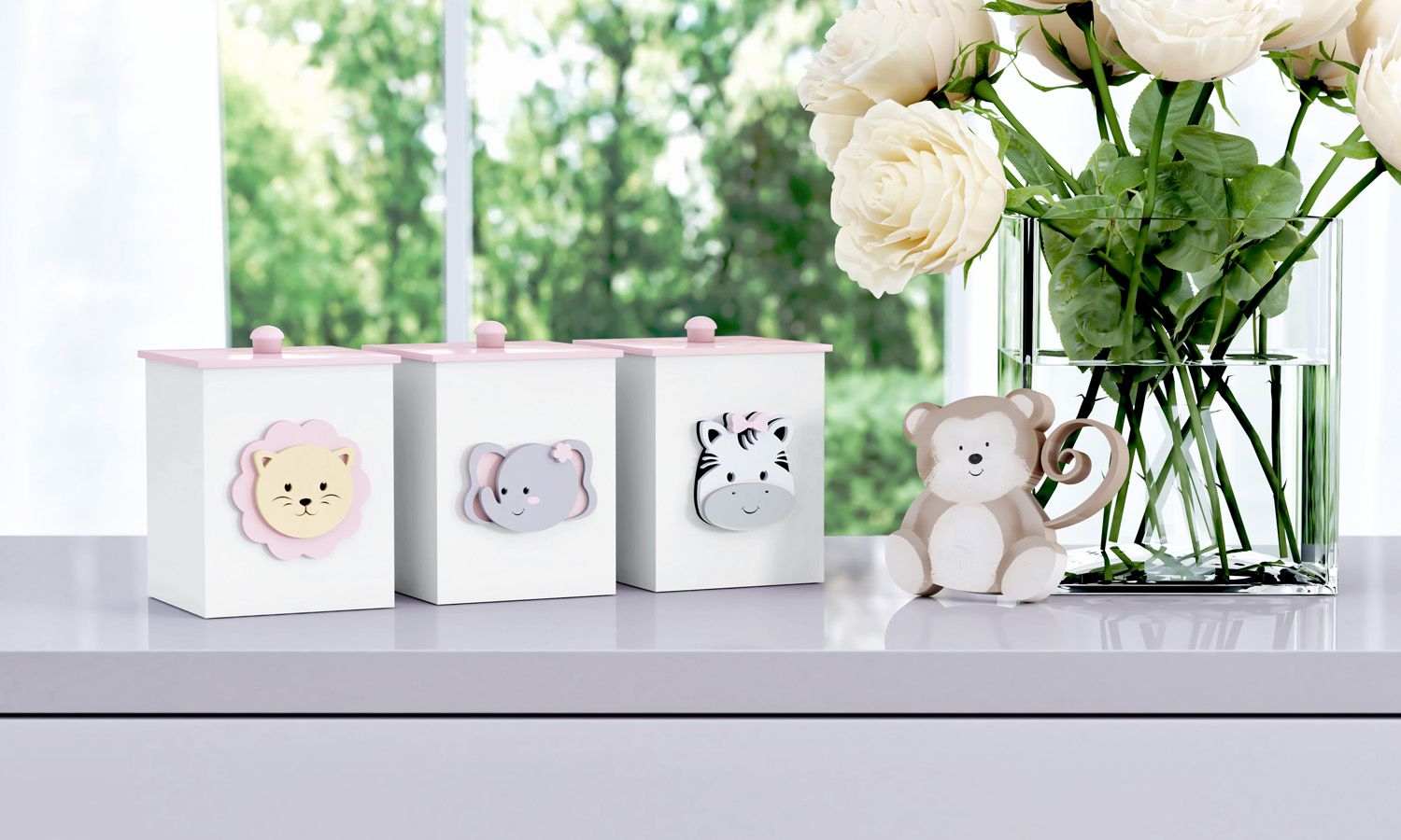 Jogo de Potes Amiguinhos Safári