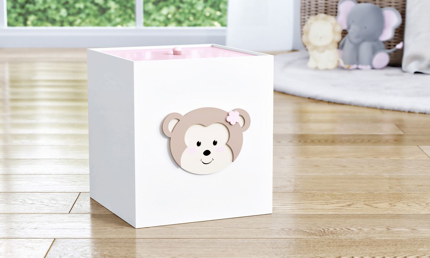 Lixeira Macaco Amiguinhos Safári