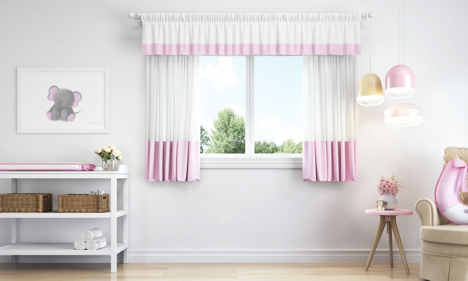 Cortina Amiguinhos Safári 1,50m