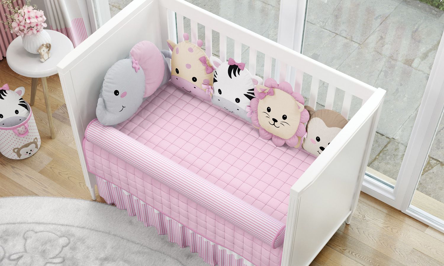 Kit Berço Amiguinhos Safári