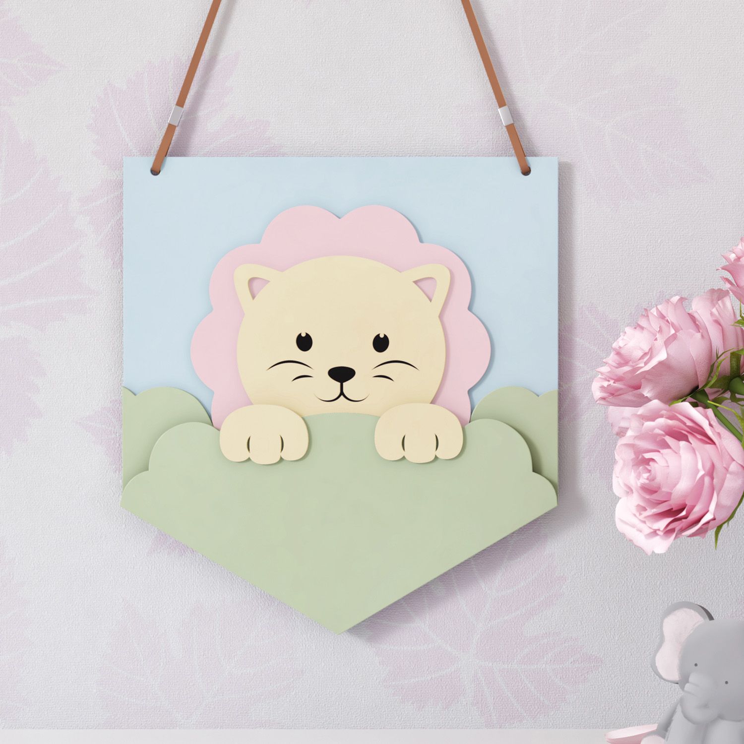 Flâmula MDF Amiguinho Leão