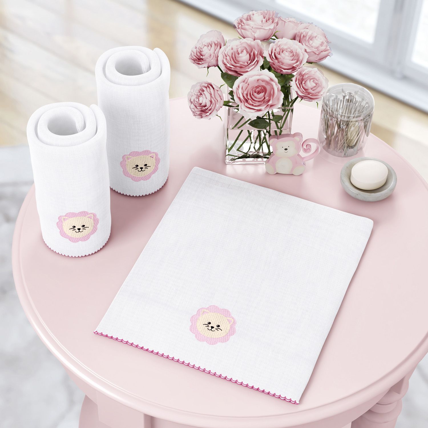 Jogo de Fraldas de Ombro Amiguinho Leão