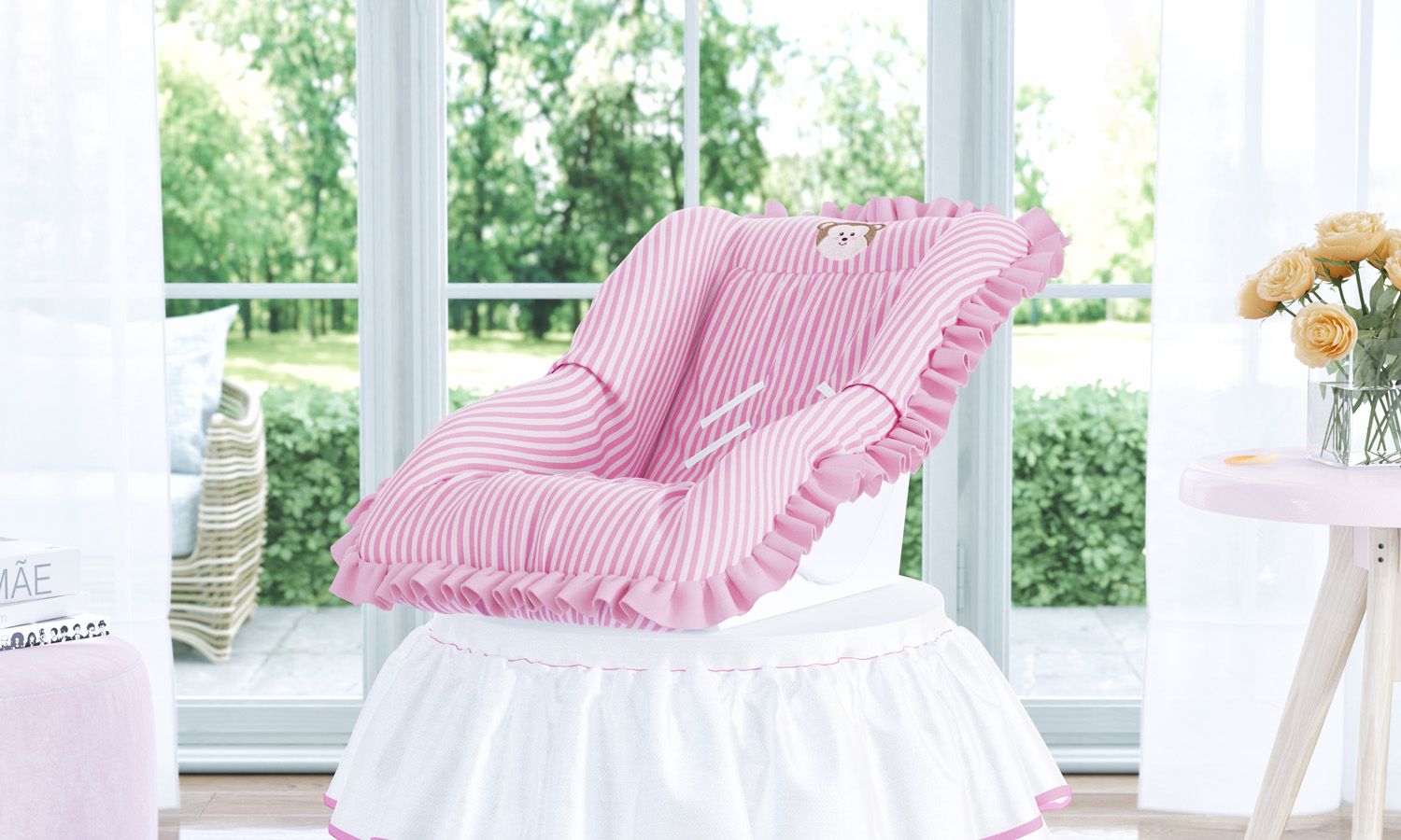 Capa para Bebê Conforto Amiguinho Macaco