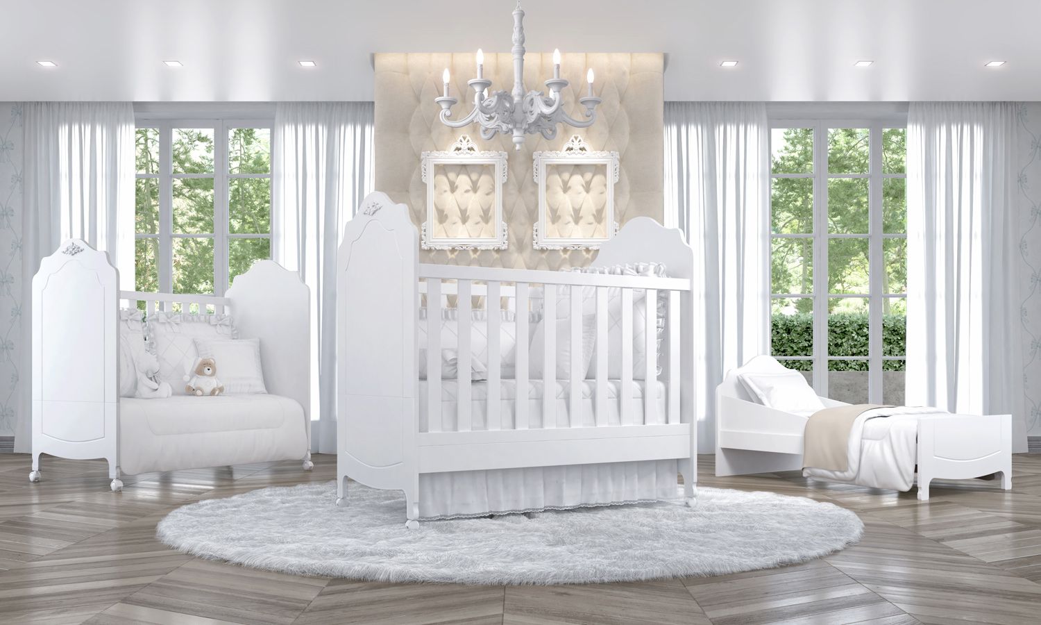 Berço Americano Branco Provençal