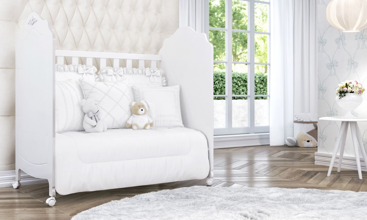 Berço Americano Branco Provençal