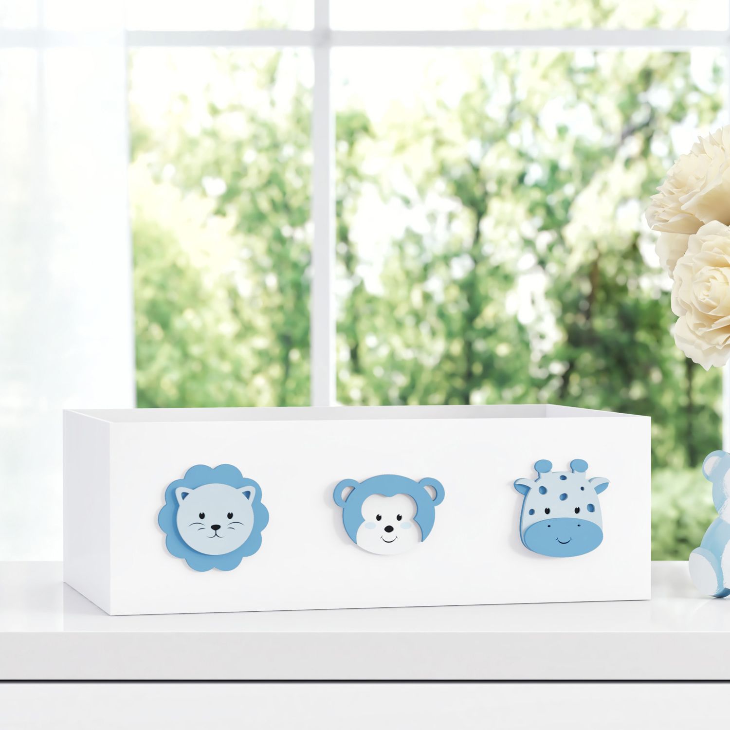 Bandeja MDF Amiguinhas Safári Rosa