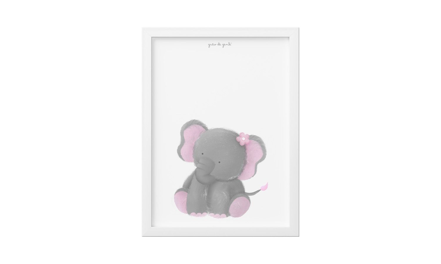 Quadro Amiguinha Elefante 25cm 