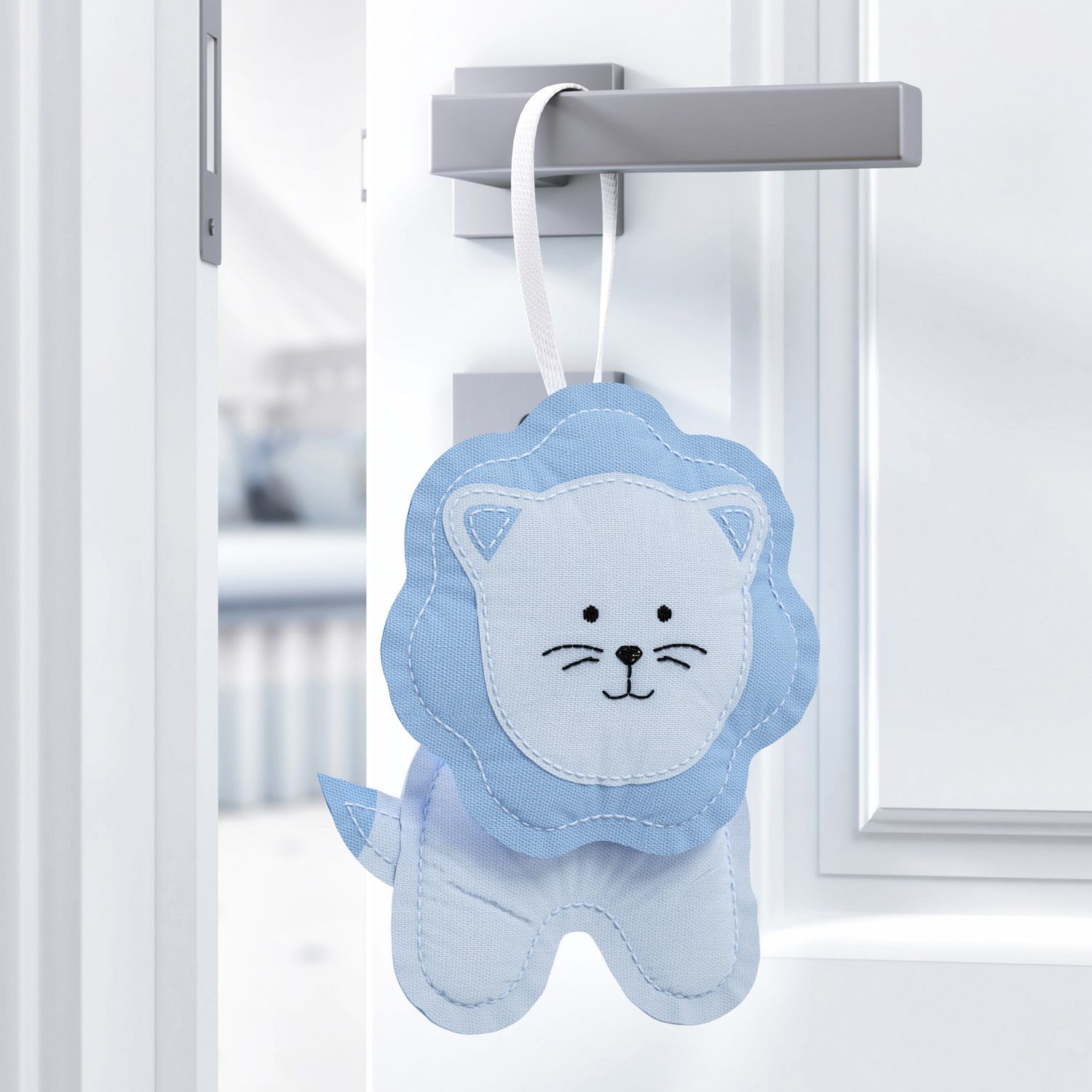 Enfeite para Puxador Leoa Amiguinhas Safári Rosa