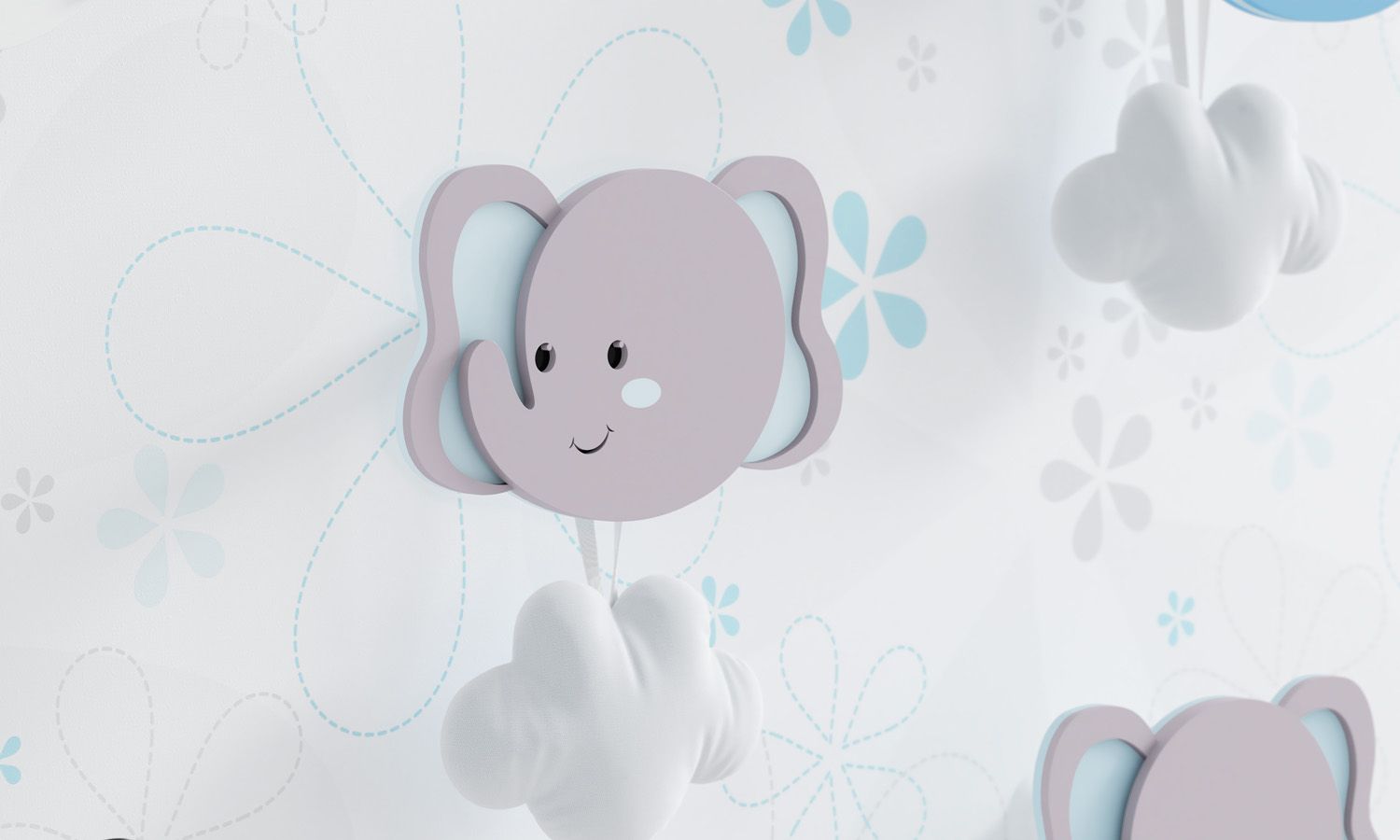 Cabideiro de Parede Elefante