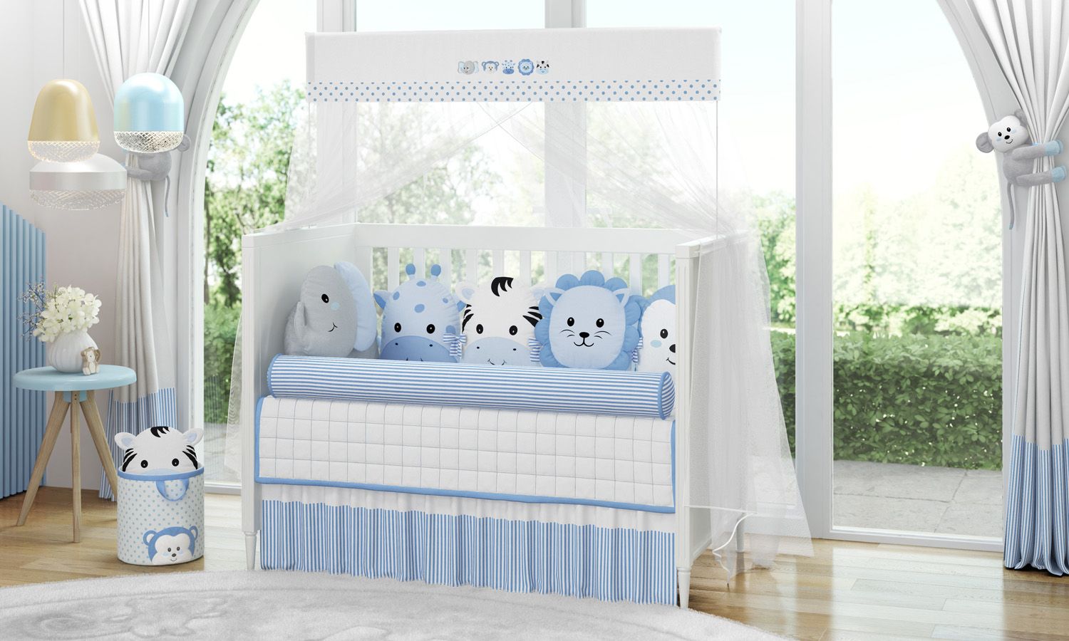 Kit Berço Amiguinhos Safári