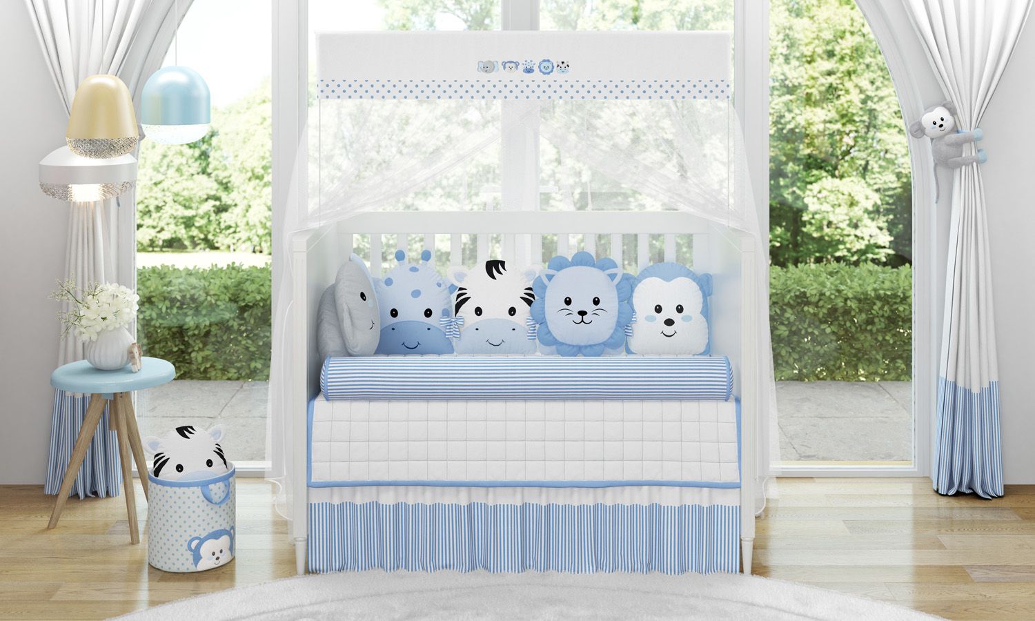 Kit Berço Amiguinhos Safári