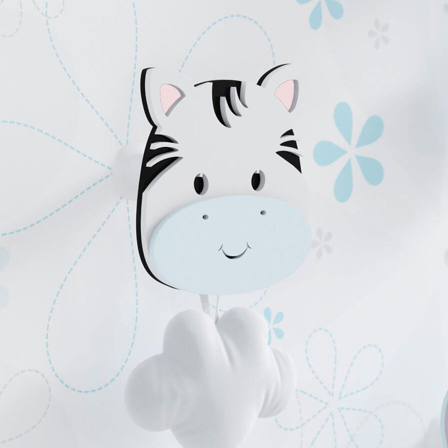 Cabideiro de Parede Zebra Rosa