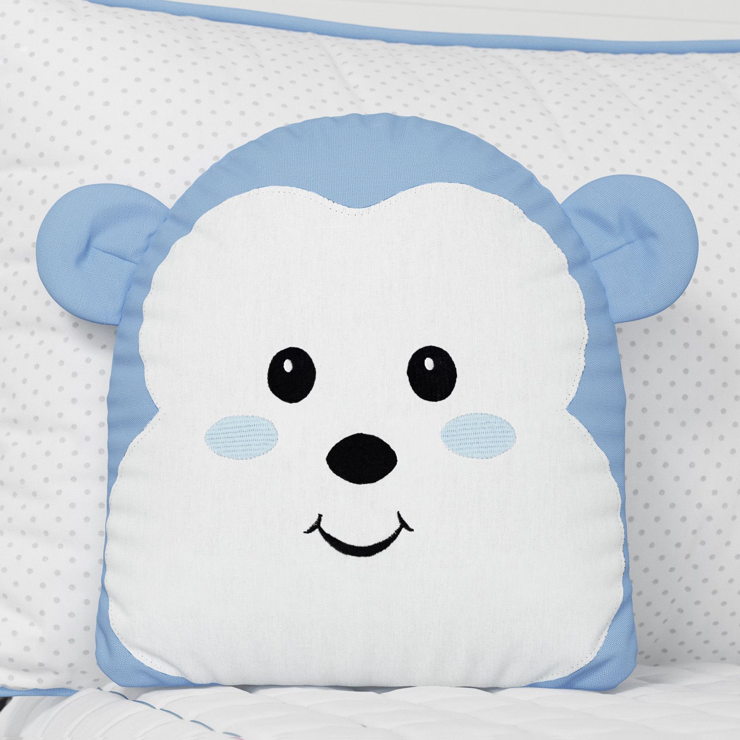 Almofada Amiguinha Macaquinha Rosa 32cm