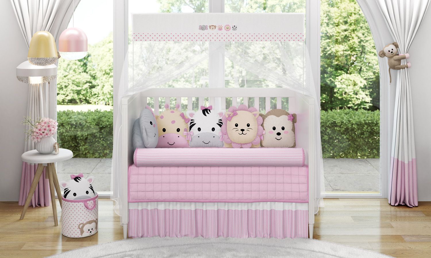 Kit Berço Amiguinhos Safári