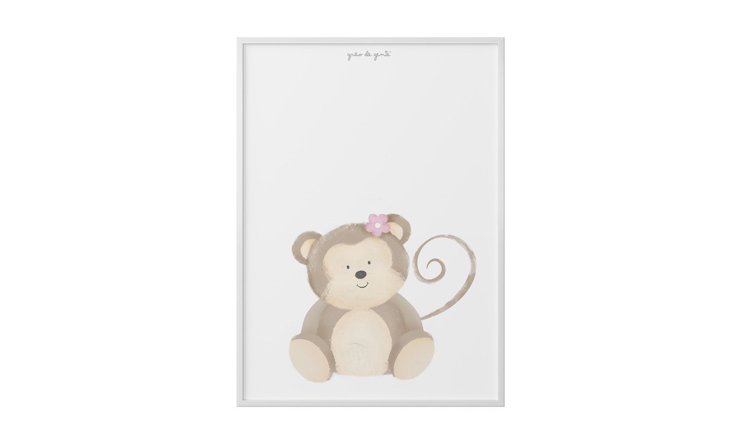 Quadro Amiguinho Macaco 25cm 