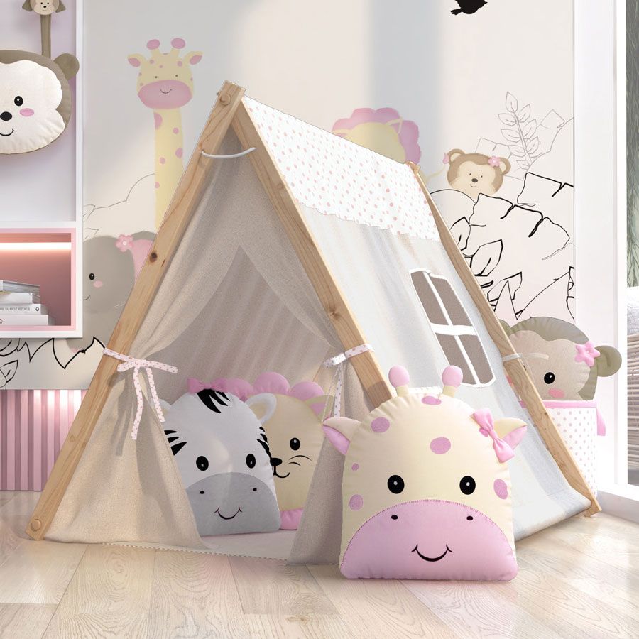 Cabana Quarto de Bebê Amiguinhos Safári