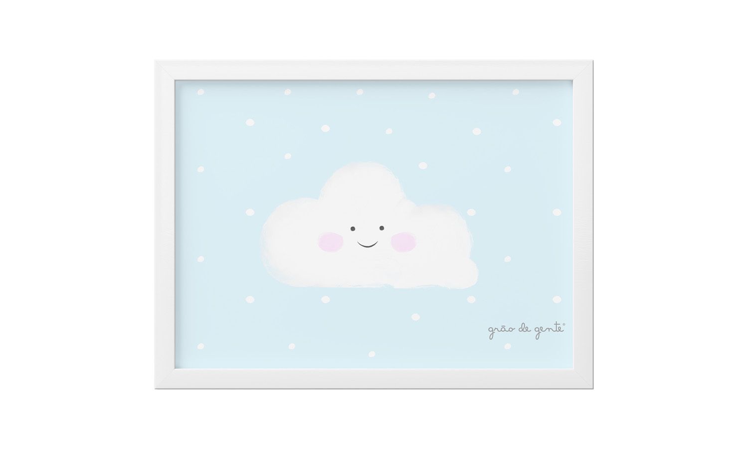 Quadro Nuvem Amarelo 33cm 