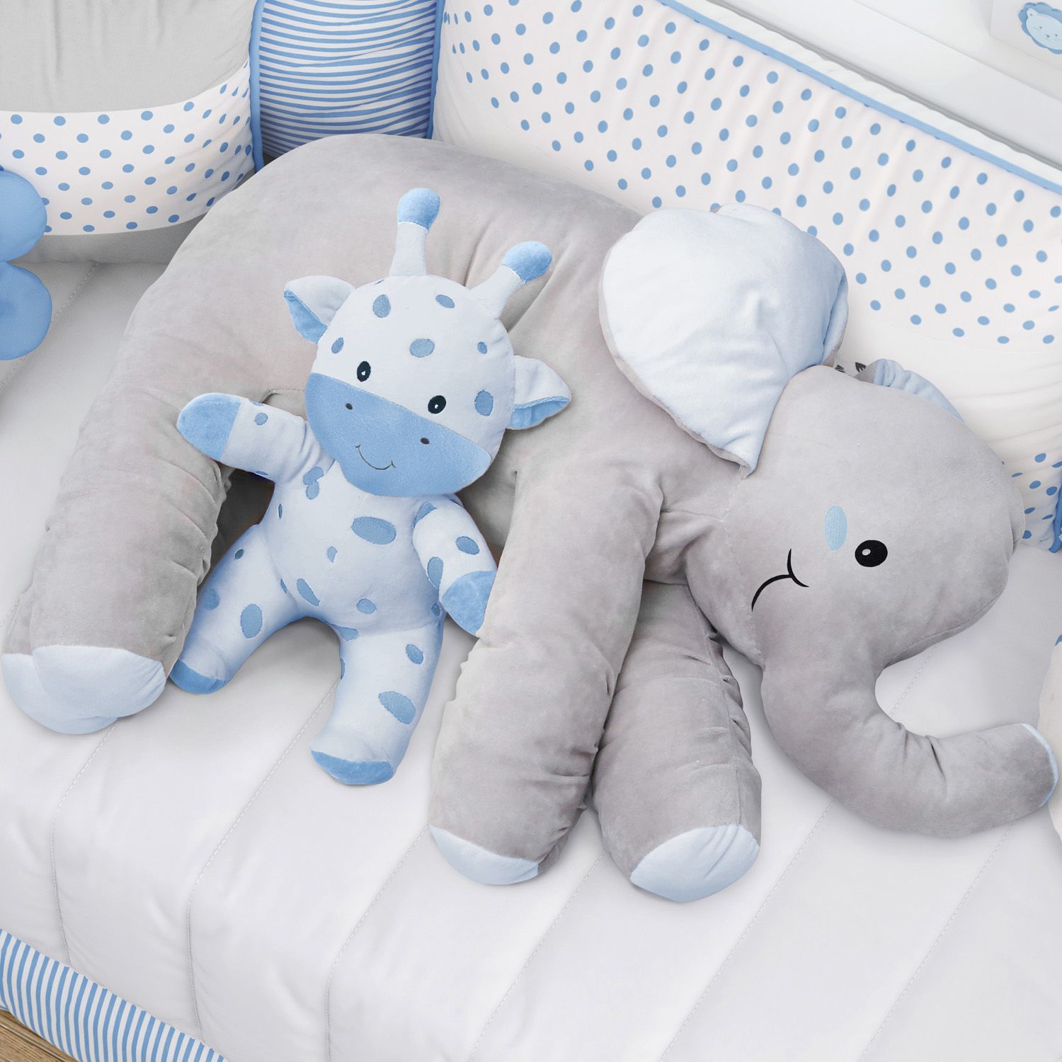 Almofada Travesseiro Elefante de Pelúcia 82cm