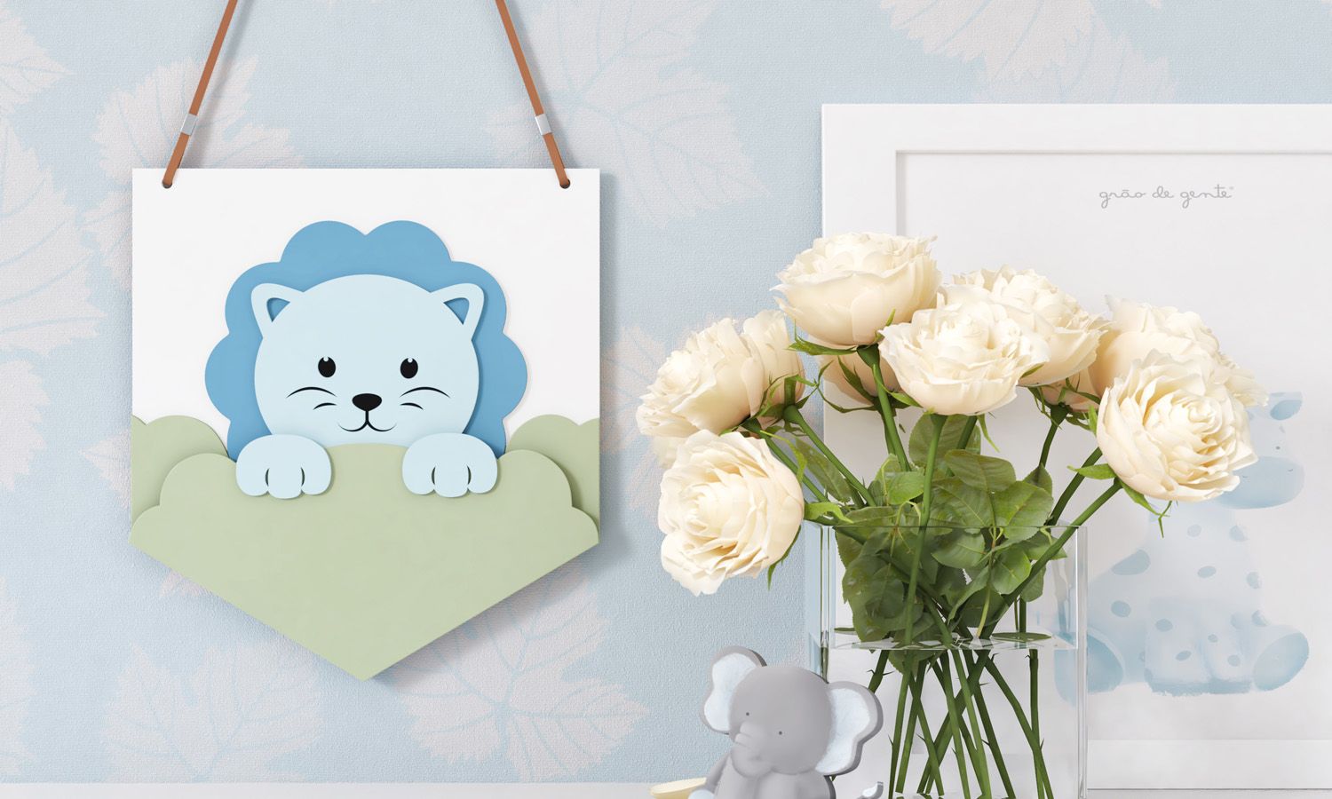 Flâmula MDF Amiguinho Leão