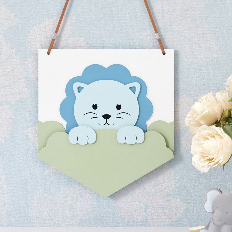 Flâmula MDF Amiguinho Leão