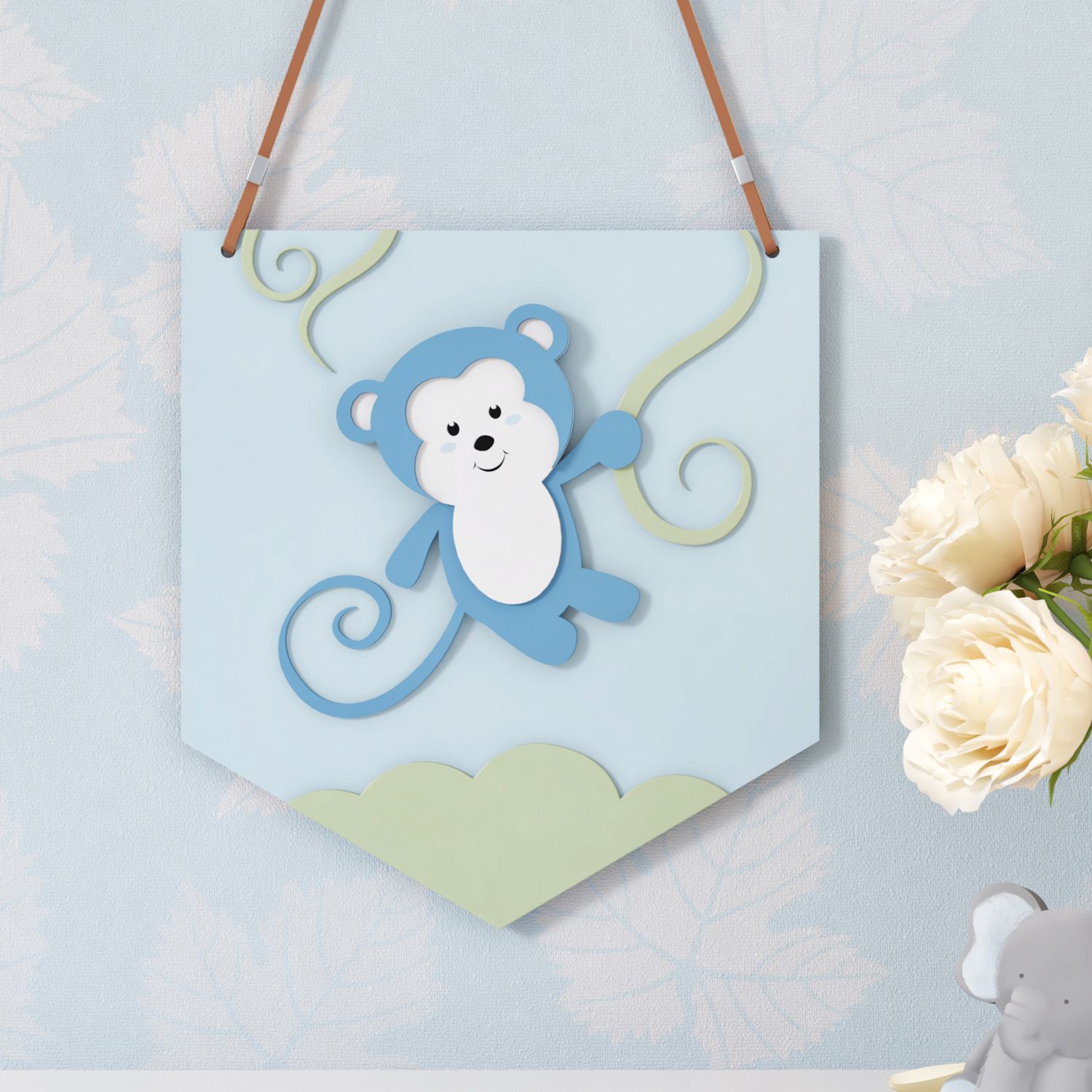 Flâmula MDF Amiguinho Macaco