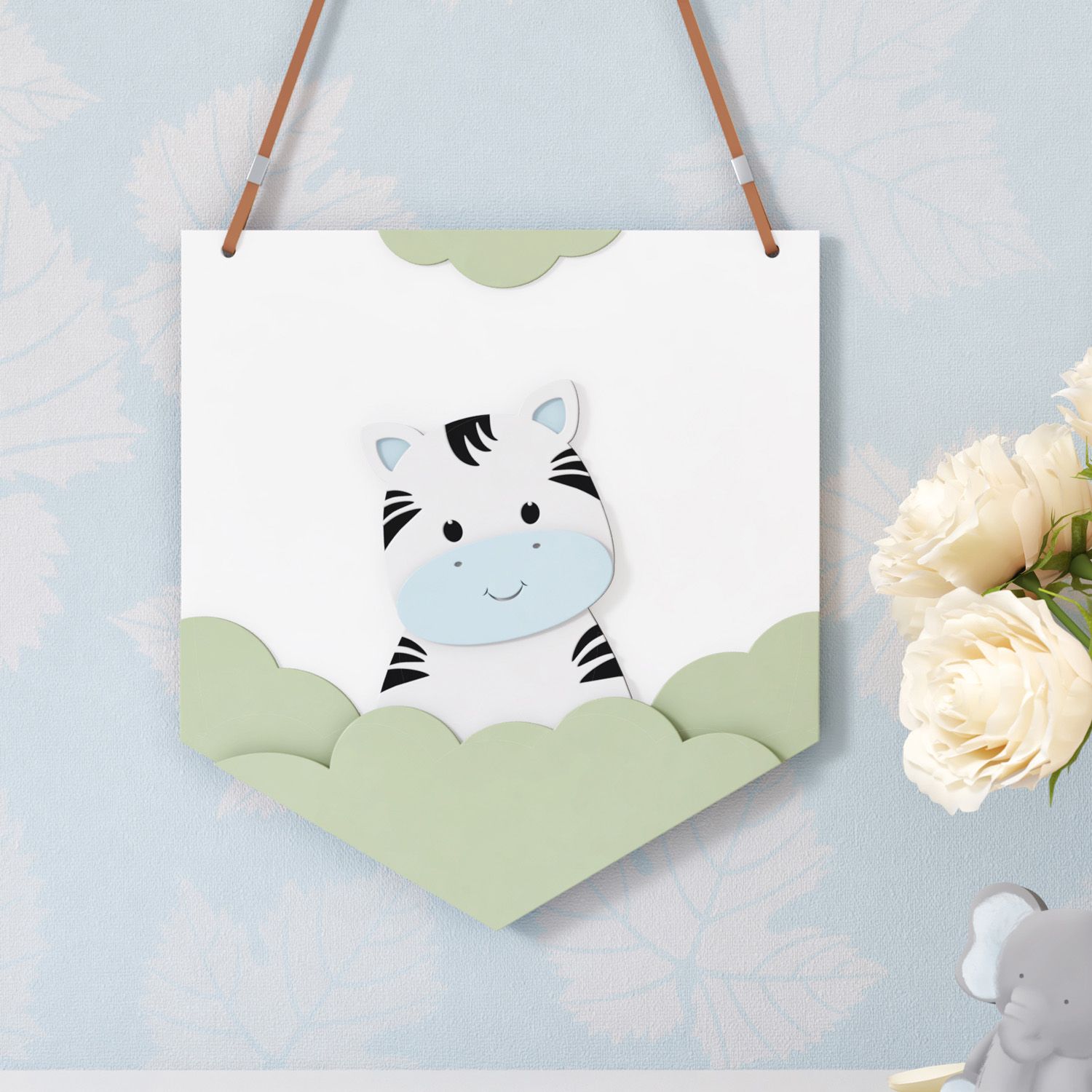 Flâmula MDF Amiguinha Zebra