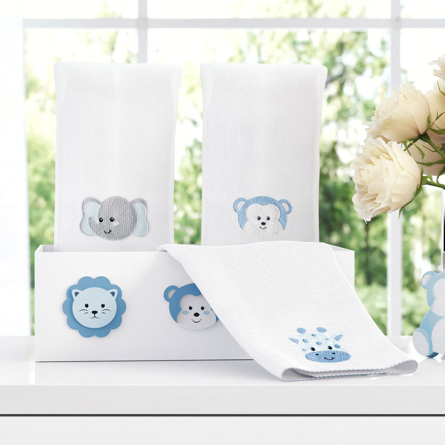 Jogo de Fraldas de Boca Amiguinhos Safári