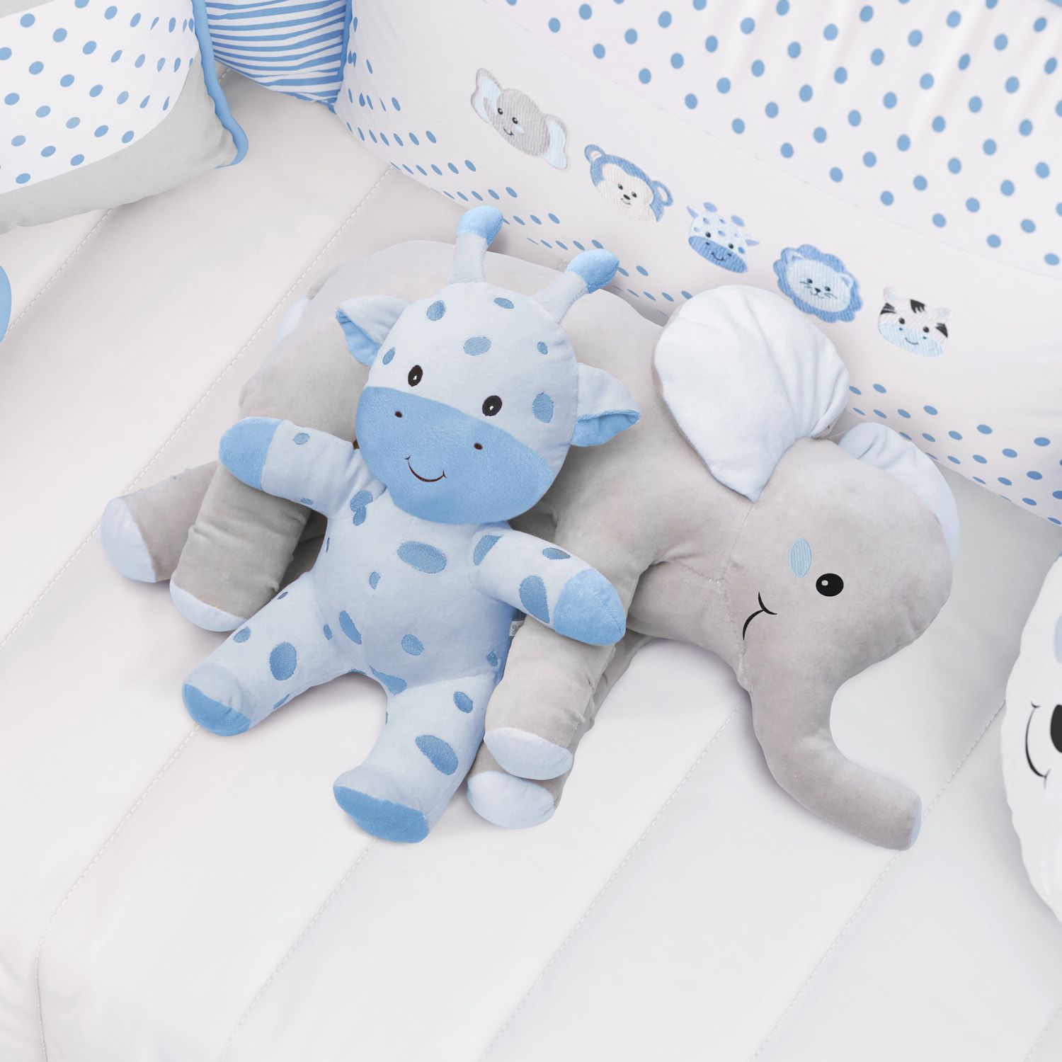 Almofada Travesseiro Elefante de Pelúcia 82cm