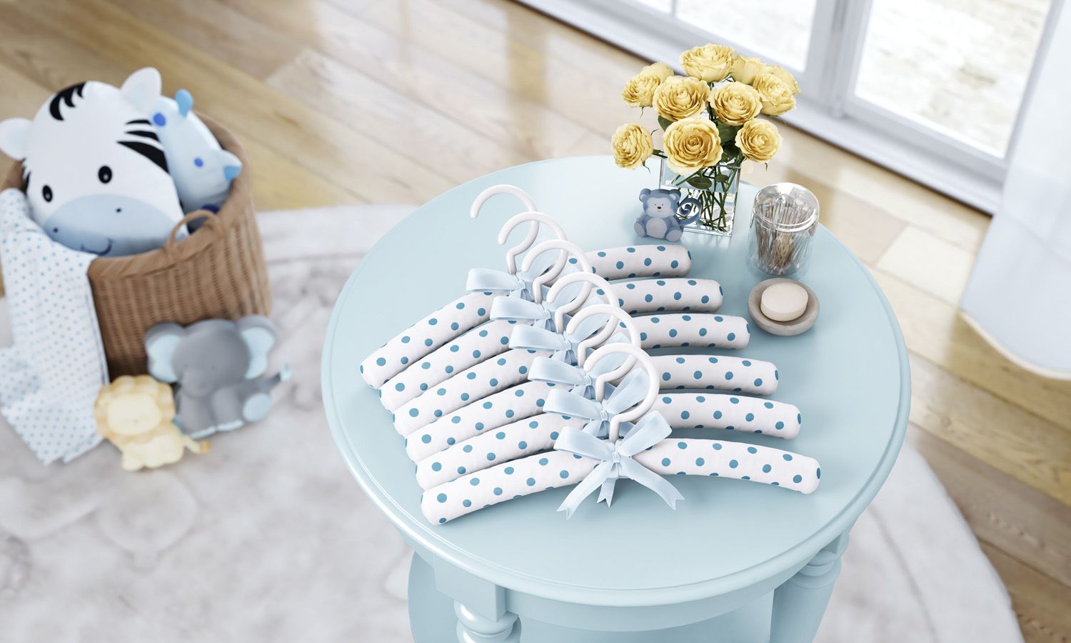 Kit Cabides Verde Poá