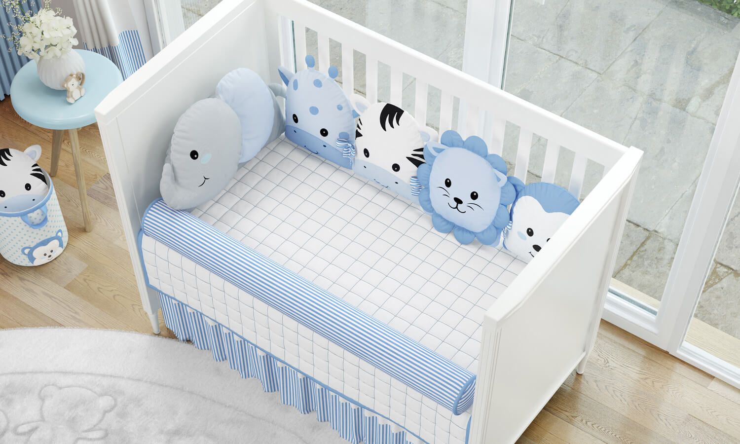 Kit Berço Amiguinhos Safári