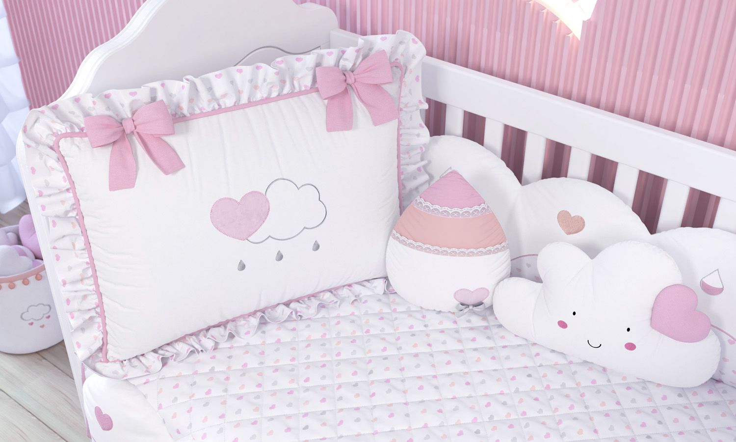 Kit Berço Chuva de Amor