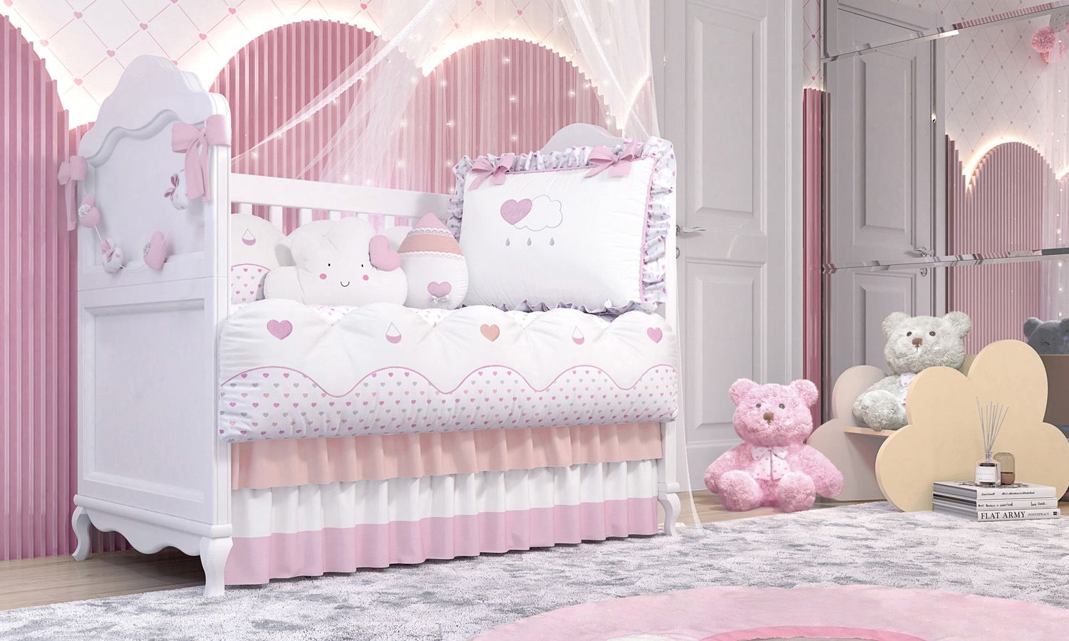 Kit Berço Chuva de Amor