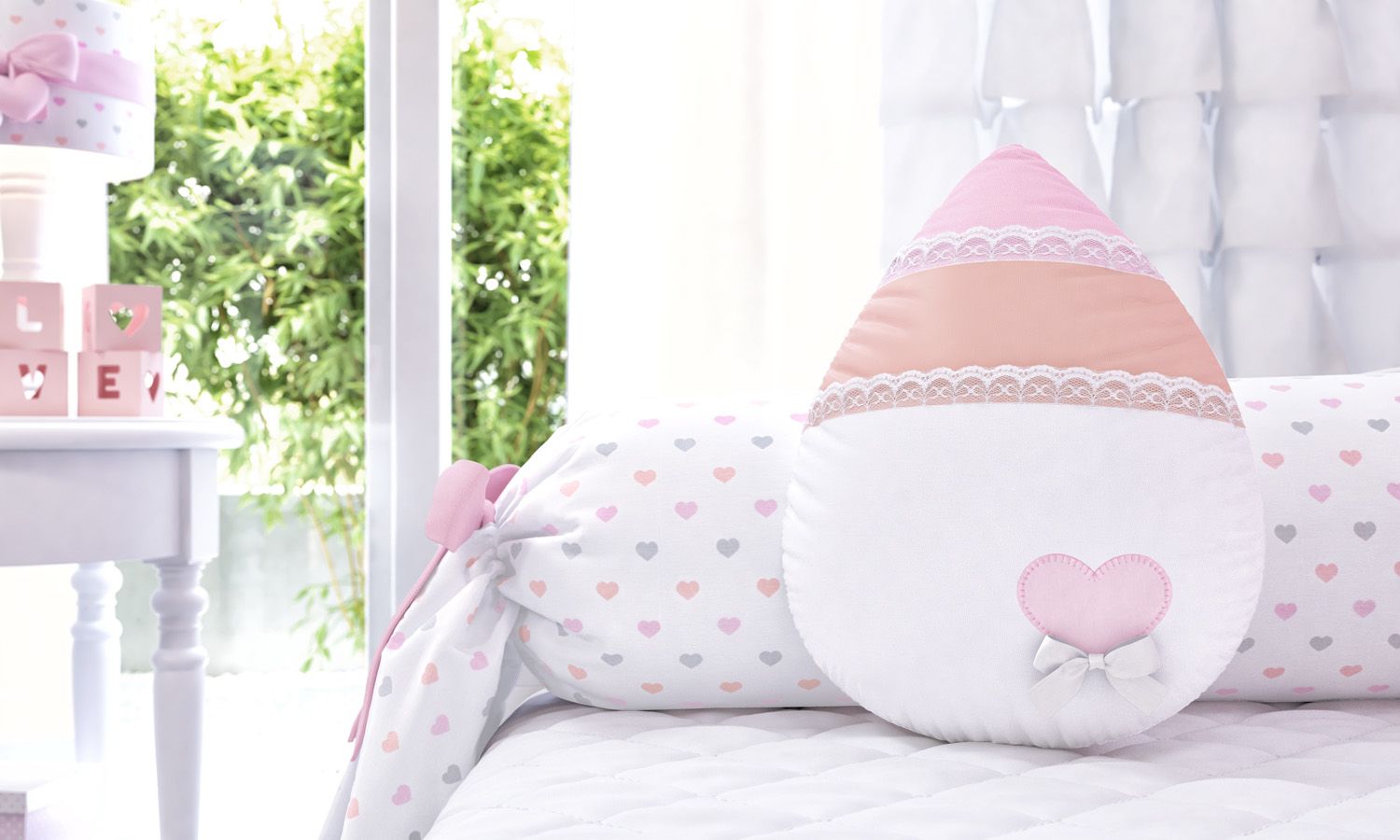 Almofada Gotinha Chuva de Amor 30cm