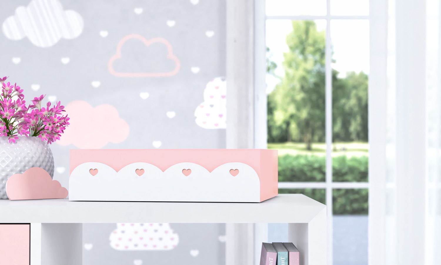 Bandeja MDF Corações